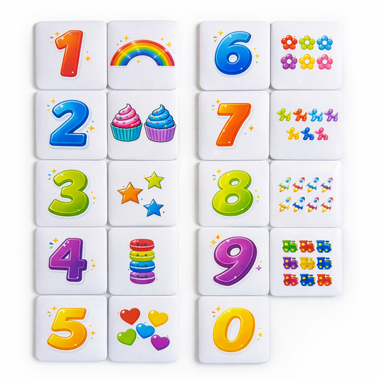 TISMAG™ Classic Number Counting Button Magnet Collection