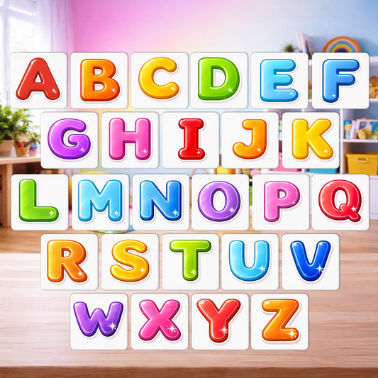 TISMAG™ Classic Alphabet Collection Button Magnet Set (A–Z) (Copy)