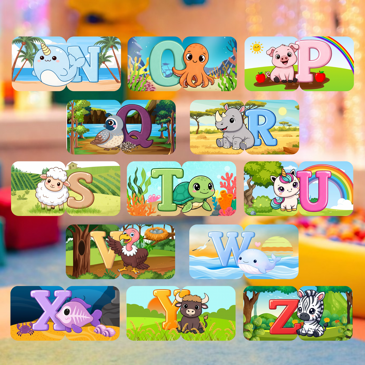 TISMAG™ Animal Alphabet Puzzle Collection (A–Z)