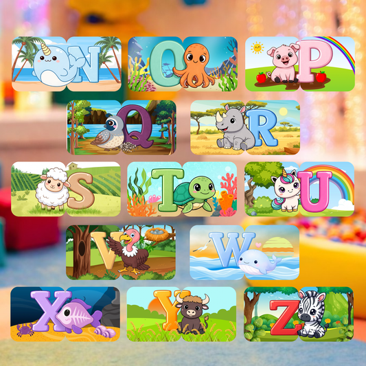 TISMAG™ Animal Alphabet Puzzle Collection (A–Z)